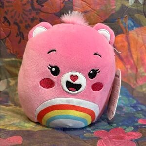 Squishmallow Care Bears Cheer Bear 7 in NWT